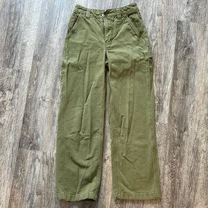TNA Olive Corduroy Fabric
